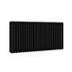 Irsap Tesi 4 565x1440 czarny mat podłączenie boczne 2393W grzejnik dekoracyjny poziomy retro żeberkowy