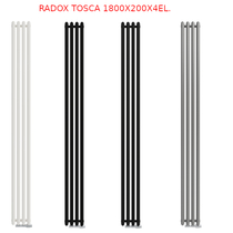Radox Tosca 1800x200 D50 972W / 4kolory w cenie / wąski grzejnik pionowy - do pokoju 10-15 m2