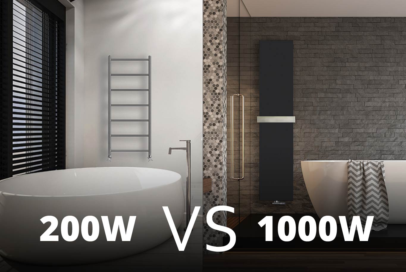Grzejnik 200W, 300W, czy 1000W — jaki wybrać do łazienki?