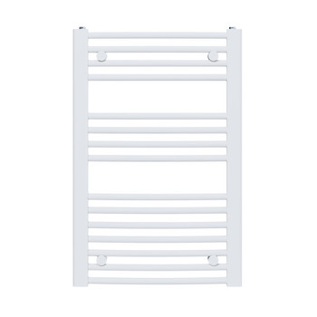 AG Design Silius Round 760x600 biały 431W praktyczny grzejnik do łazienki