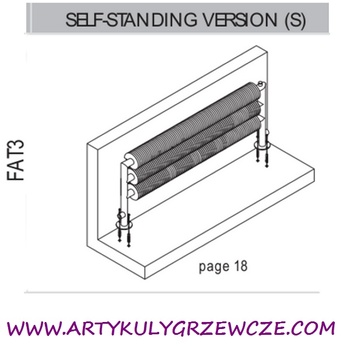 AG Design FA3-S Small Tube 402x2000 2225W grzejniki loftowe