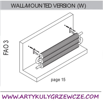 AG Design FAO3-W Small Tube 282x500 425W grzejniki loftowe
