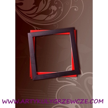 Twist Czerwono-Czarny 600x600 255W grzejnik dekoracyjny