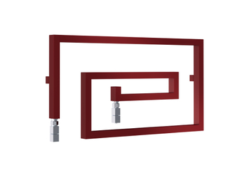 Radox Snake 510x850 Ruby Red Ral.3003 grzejnik dekoracyjny łazienkowy / WYPRZEDAŻ Z EKSPOZYCJI