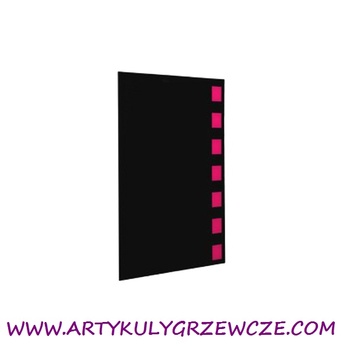 Nova Glass Fuschia 1500x280 632W grzejnik ozdobny szklany