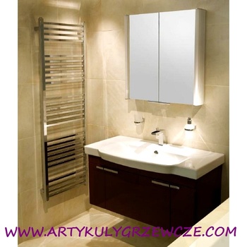 Quebis 1500x500 grzejnik chromowany o profilu kwadratowym