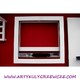Allure 660x700 biały+Chrom grzejnik dekoracyjny Półka 916W