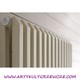 Irsap Sax 2 2000x400 moc:1482W D50 Biały grzejnik pionowy dekoracyjny o kwadratowych rurkach do pokoju 15-18m2
