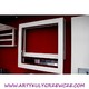 Allure 660x700 biały+Chrom grzejnik dekoracyjny Półka 916W