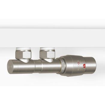 Radox RX-9 INOX zestaw zaworów z głowicą i złączki do grzejników dekoracyjnych