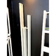Brem Lame 190x17cm / 3elementy biała matowa struktura wąski grzejnik pionowy 496W / design Davide Brembilla