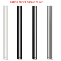 Radox Tosca 2000x500 D50 moc:2880W grzejnik dekoracyjny ,4kolory W CENIE Wąski grzejnik pionowy o dużej mocy