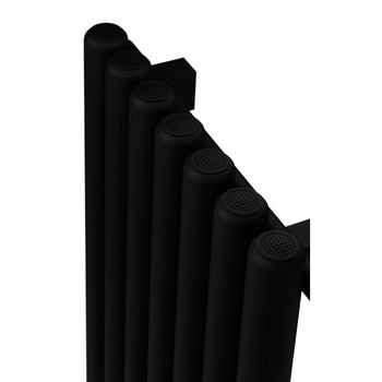 Vulcanico 1800x510x7 rur 1750W D50 czarny mat grzejnik rurowy pionowy