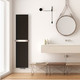 Radox Nova Flat 1800x380mm Textura Black 938W wąski grzejnik pionowy super slim do pokoju 10-14 m2