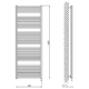 AG Creative Line e-Lapis 1660x600 biały 800W grzejnik elektryczny łazienkowy