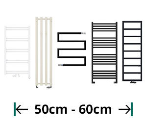 Grzejniki łazienkowe - szerokość od 50cm do 60cm
