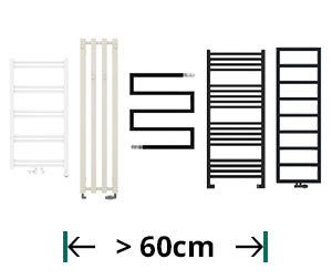 Grzejniki łazienkowe - szerokość od 60cm