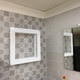 Brem Vision 560x560 391W grzejąca półka design Luigi Brembilla