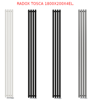 Radox Tosca 1800x200 D50 moc:972W / 4kolory w cenie / Wąski grzejnik pionowy o dużej mocy