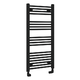 Scala Flat 1000x550 489W Czarna Strukturalny rozstaw 500mm grzejnik drabinkowy do łazienki
